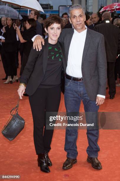 Sami Bouajila and guest arrive at the screening for "mother!" during the 43rd Deauville American Film Festival on September 8, 2017 in Deauville,...