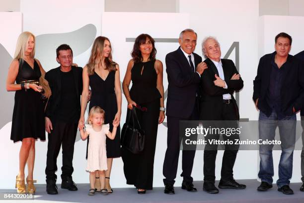 Anna Ferrara , Christina Chiriac Ferrara Festival director Alberto Barbera , Abel Ferrara and guests walk the red carpet ahead of the 'Il Signor...