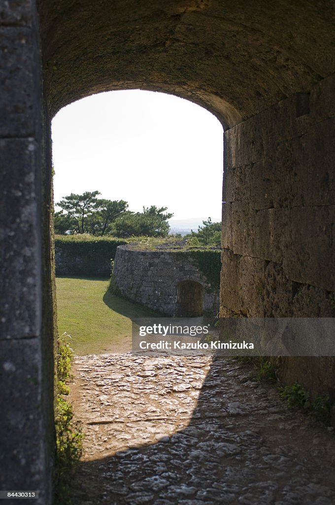 Two arches n castle wall