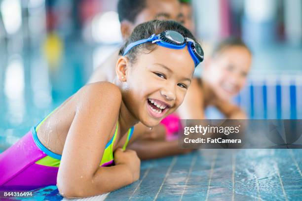 taking a break - swimming lessons stock pictures, royalty-free photos & images