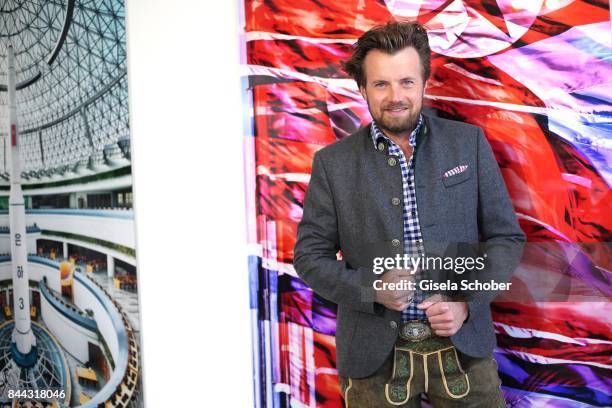 Photographer Michael von Hassel during the 'Michael von Hassel' Exhibition Opening at 'Galerie an der Pinakothek der Moderne' on September 8, 2017 in...