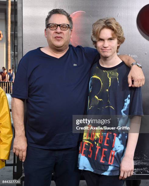 Actor Jeff Garlin and son Duke Garlin arrive at the premiere of 'It' at TCL Chinese Theatre on September 5, 2017 in Hollywood, California.