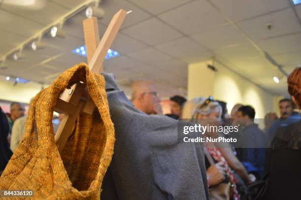 Personal belongings of the victims are pictured on the opening day of the September 12 Shame Museum, which is held with the help of the main...