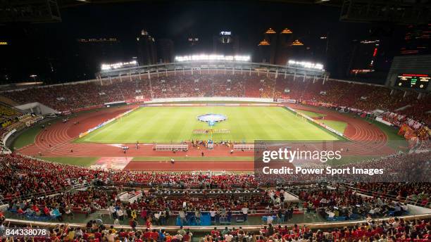 General view of the Tianhe Sport Center during the Guangzhou Evergrande vs Kashiwa Reysol match as part the AFC Champions League 2015 Quarter Final...