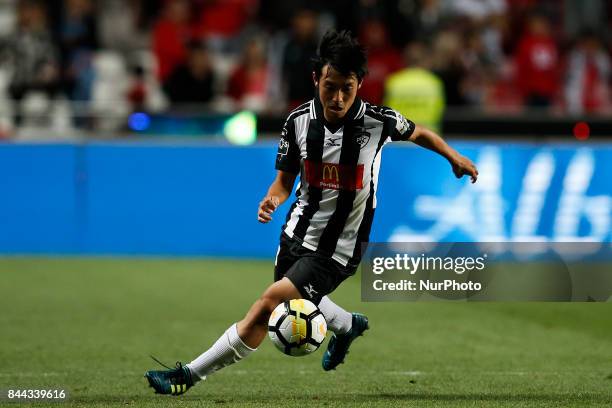 Portimonense's forward Shoya Nakajima in action during Primeira Liga 2017/18 match between SL Benfica vs Portimonense SC, in Lisbon, on September 8,...