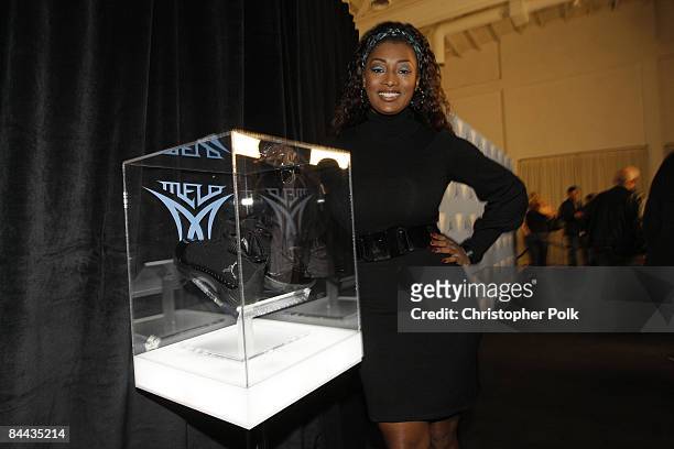 Tocarra celebrates the launch of the JORDAN MELO M5 shoe at a star-studded gala at Siren Studios in Hollywood, CA on November 20, 2008.