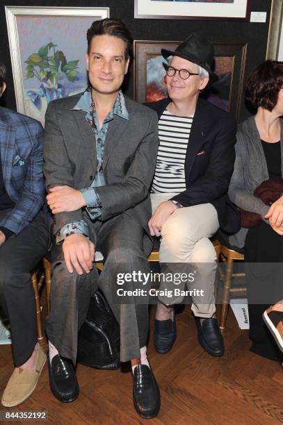 Cameron Silver and Rod Keenan attend the Marisol Deluna NYFW Runway Show during New York Fashion Week at The National Arts Club on September 8, 2017...