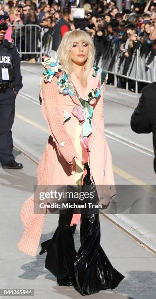 Stefani Joanne Angelina Germanotta aka Lady Gaga arrives to the 'Gaga: Five Foot Two' premiere - 2017 TIFF - Premieres, Photo Calls and Press...