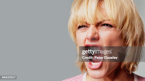 Angry young woman Angry young woman