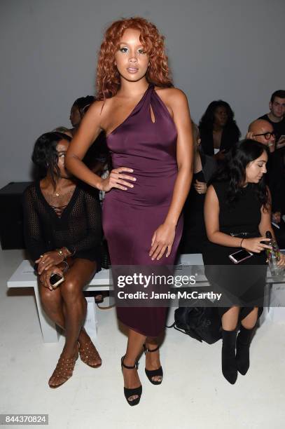 Lion Babe attends the Chromat fashion show during New York Fashion Week: The Shows at Gallery 3, Skylight Clarkson Sq on September 8, 2017 in New...