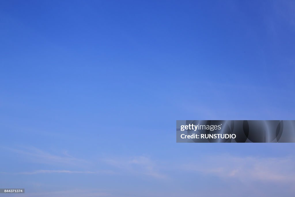 Low Angle View Of Blue Sky