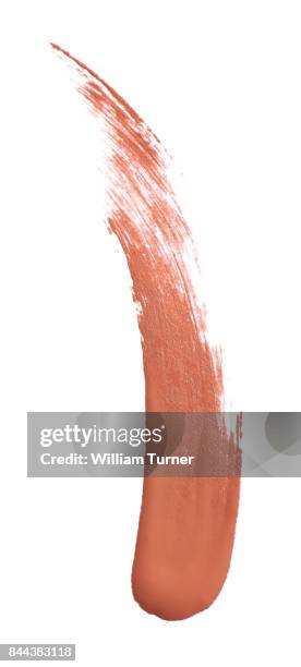 a beauty cut out image of a sample of flesh coloured make up - william turner london stockfoto's en -beelden