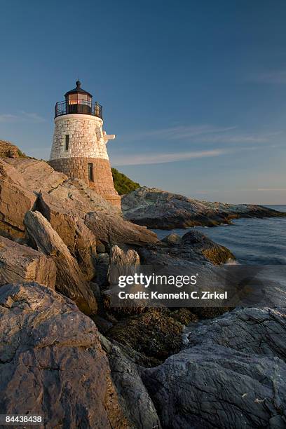 castle hill light - kenneth c zirkel stock pictures, royalty-free photos & images