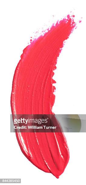 a beauty cut out image of pink lip gloss - william turner london stock pictures, royalty-free photos & images