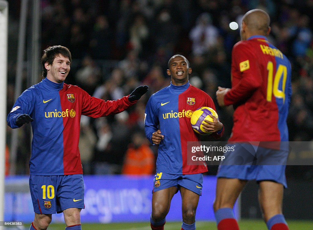 Barcelona's French forward Thierry Henry