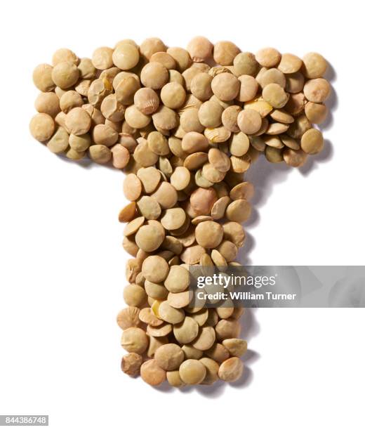 a cut out food image of lentils - william turner london stock-fotos und bilder