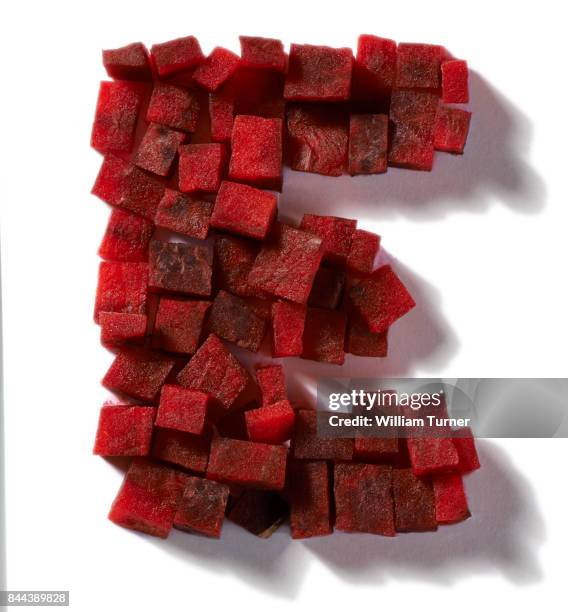 a cut out food image of cubed beetroot - william turner london stock pictures, royalty-free photos & images