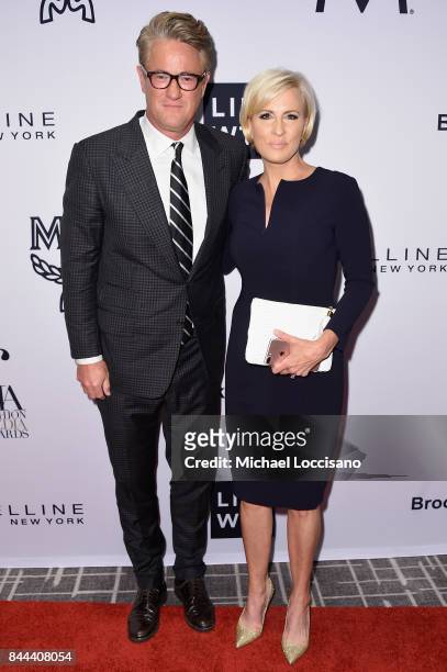 Hosts Joe Scarborough and Mika Brzezinski attend the Daily Front Row's Fashion Media Awards at Four Seasons Hotel New York Downtown on September 8,...