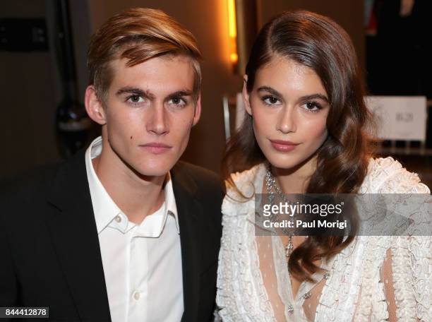 Presley Gerber and Kaia Gerber attend the Daily Front Row's Fashion Media Awards at Four Seasons Hotel New York Downtown on September 8, 2017 in New...