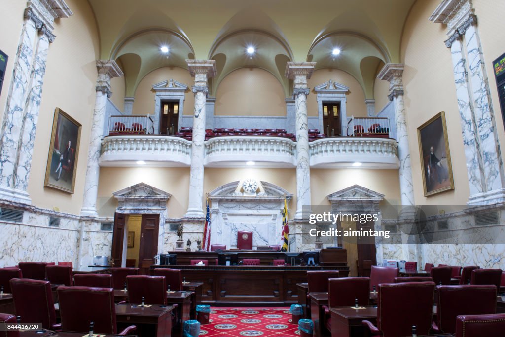 Senat Kammer in Maryland State House