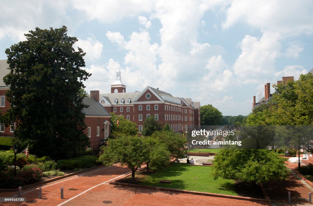Vista delle strade di Annapolis dalla Maryland State House