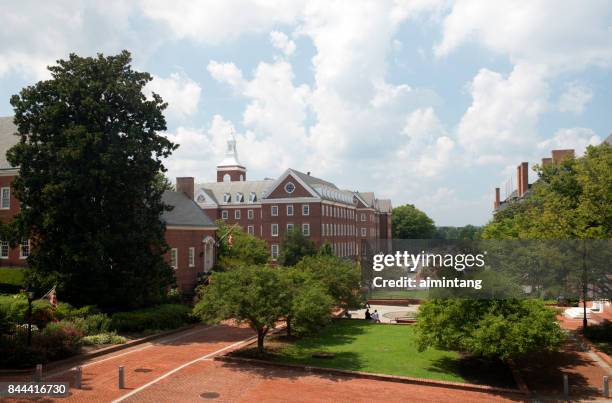 view of streets in annapolis from maryland state house - annapolis stock pictures, royalty-free photos & images