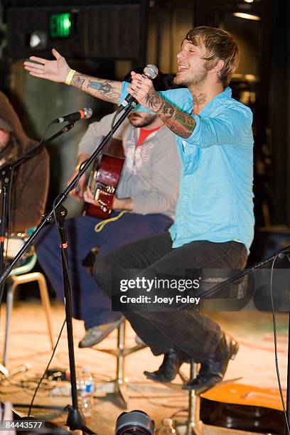 Craig Owens performs at the Emerson Theater on January 23, 2009 in Indianapolis.