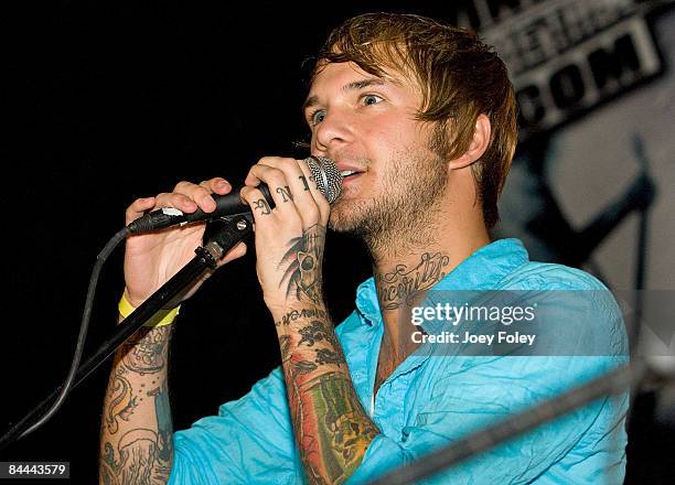 Craig Owens performs at the Emerson Theater on January 23, 2009 in Indianapolis.
