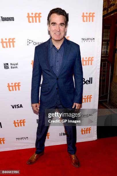 Brian d'Arcy James attends the "Molly's Game" premiere during the 2017 Toronto International Film Festival at The Elgin on September 8, 2017 in...