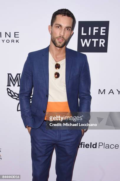 Model Tobias Sorensen attends the Daily Front Row's Fashion Media Awards at Four Seasons Hotel New York Downtown on September 8, 2017 in New York...