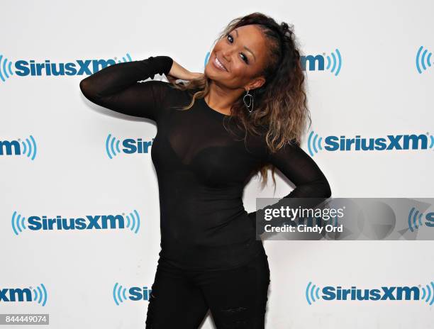 Singer Chante Moore poses for a photo after performing on SiriusXM's Heart & Soul channel on September 8, 2017 in New York City.