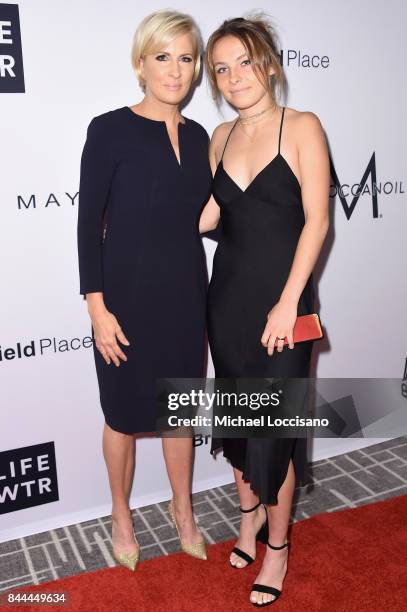 Host Mika Brzezinski and her daughter attend the Daily Front Row's Fashion Media Awards at Four Seasons Hotel New York Downtown on September 8, 2017...