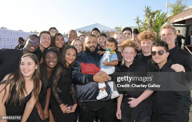 Khaled attends XQ Super School Live, presented by EIF, at Barker Hangar on September 8, 2017 in Santa California.