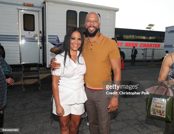 Sheila E and Common attend the XQ Super School Live, presented by EIF, at Barker Hangar on September 8, 2017 in Santa California.