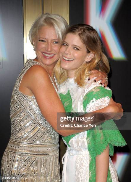 Dorinda Medley and Kate Mara attend Saks Fifth Avenue celebrates New York Fashion Week at Saks Fifth Avenue on September 8, 2017 in New York City.