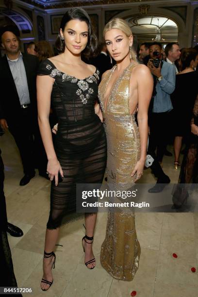 Kendall Jenner and Hailey Baldwin attend Harper's BAZAAR Celebration of "ICONS By Carine Roitfeld" at The Plaza Hotel presented by Infor, Laura...