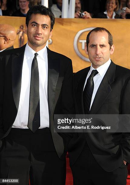 Actors Kal Penn and Peter Jacobson arrives at the 15th Annual Screen Actors Guild Awards held at the Shrine Auditorium on January 25, 2009 in Los...