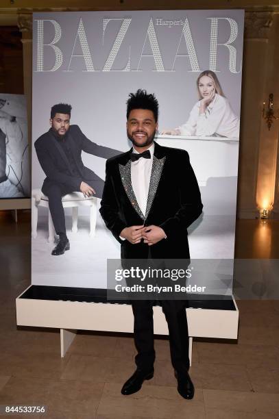 The Weeknd attends Harper's BAZAAR Celebration of "ICONS By Carine Roitfeld" at The Plaza Hotel presented by Infor, Laura Mercier, Stella Artois,...