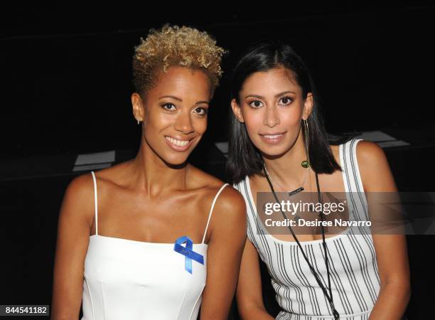 Designers Carly Cushine and Michelle Ochs attend the Cushnie Et Ochs fashion show during New York Fashion Week: The Shows at Gallery 1, Skylight...