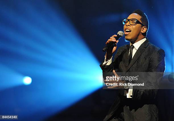 Deitrick Haddon performs at the 17th Annual Trumpet Awards at the Cobb Energy Performing Arts Centre on January 25, 2009 in Atlanta, Georgia.
