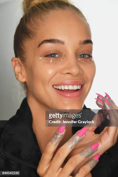 Jasmine Sanders at CND for Jeremy Scott fashion show during New York Fashion Week: The Shows at Spring Studios on September 8, 2017 in New York City.