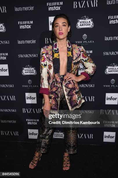 Mia Moretti attends Harper's BAZAAR Celebration of "ICONS By Carine Roitfeld" at The Plaza Hotel presented by Infor, Laura Mercier, Stella Artois,...