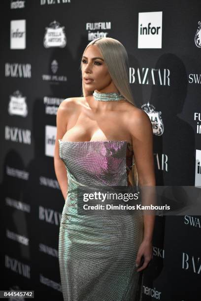 Kim Kardashian attends Harper's BAZAAR Celebration of "ICONS By Carine Roitfeld" at The Plaza Hotel presented by Infor, Laura Mercier, Stella Artois,...