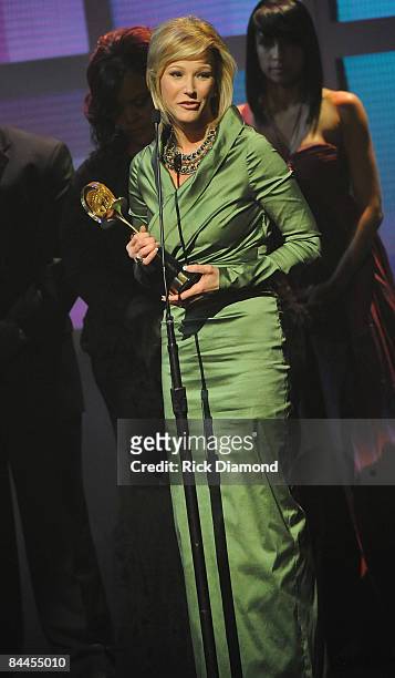 Pastor Paula White receives award at the 17th Annual Trumpet Awards at the Cobb Energy Performing Arts Centre on January 25, 2009 in Atlanta, Georgia.