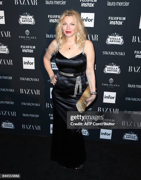 Courtney Love attends Harper's BAZAAR Celebration of 'ICONS By Carine Roitfeld' at The Plaza Hotel presented by Infor, Laura Mercier, Stella Artois,...