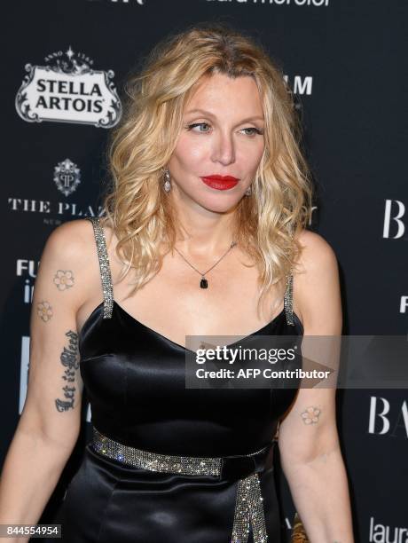 Courtney Love attends Harper's BAZAAR Celebration of 'ICONS By Carine Roitfeld' at The Plaza Hotel presented by Infor, Laura Mercier, Stella Artois,...