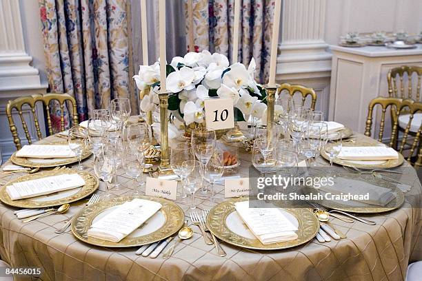 104 The Table Settings In The State Dining Room For The White House