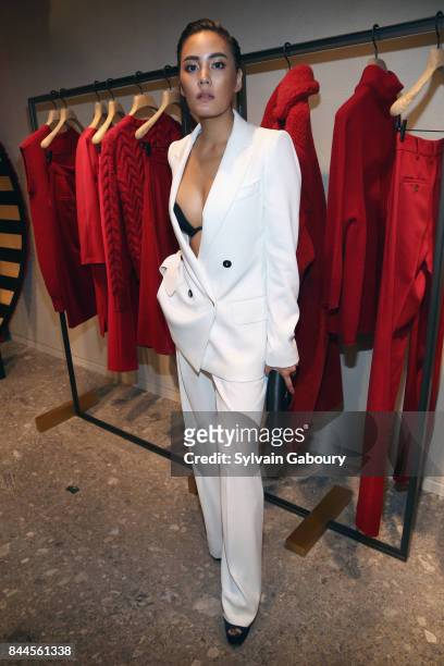 Janie Tienphosuwan attends Max Mara Celebrates Madison Avenue Boutique Reopening on September 8, 2017 in New York City.
