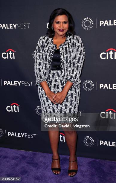 Actress Mindy Kaling attends The Paley Center for Media's 11th Annual PaleyFest fall TV previews Los Angeles for Hulu's The Mindy Project at The...