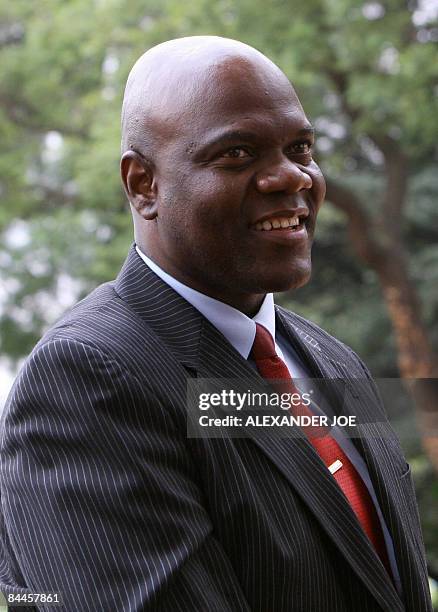 Zimbabwean Opposition Movement for Democratic Change leader, Arthur Mutambara attends the opening of the Southern African Development Community...